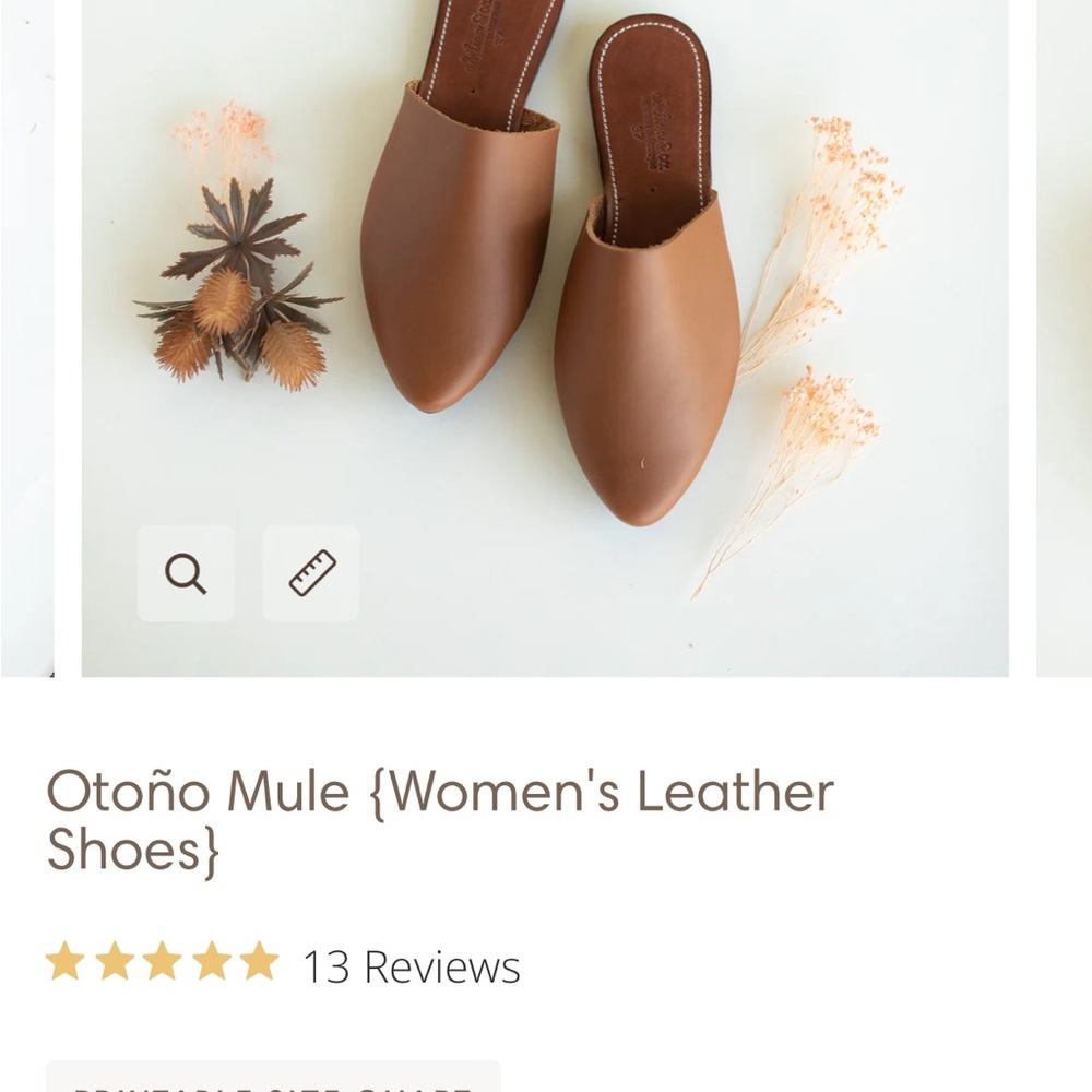 Adelisa and co Leather Mules